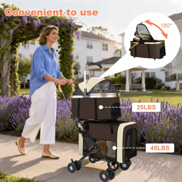 Rubeku Pet Stroller Black